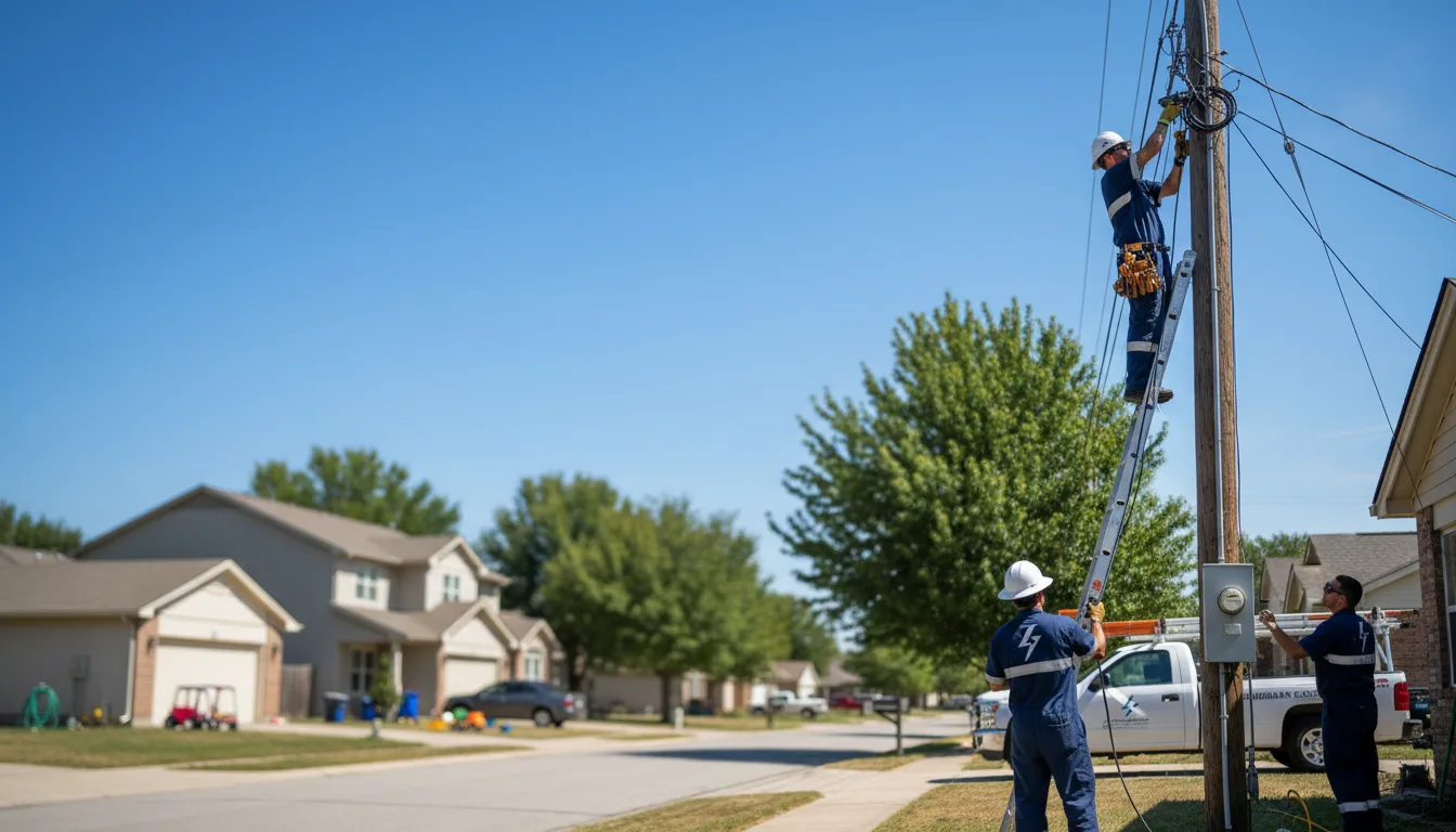 Residential electrician providing installation services in Ruidoso Downs, NM